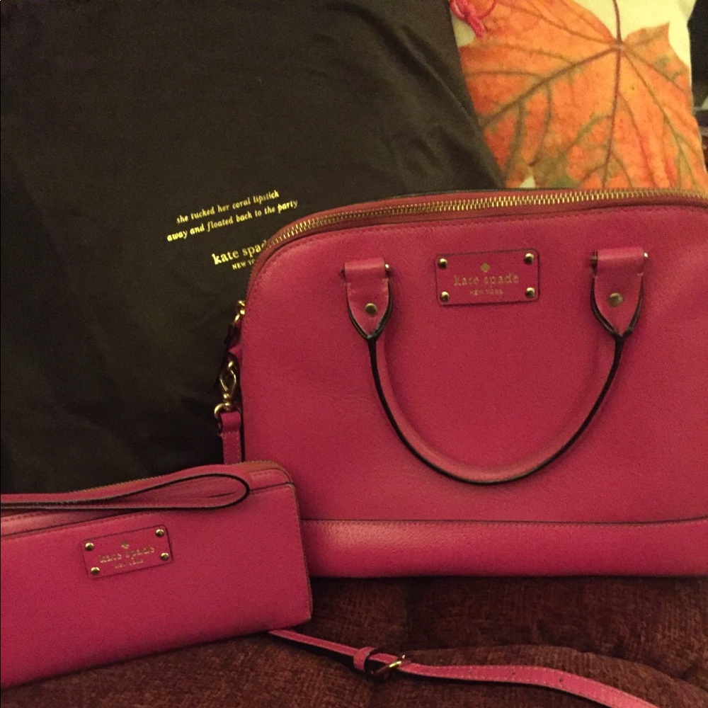 Kate Spade leather bag and wallet